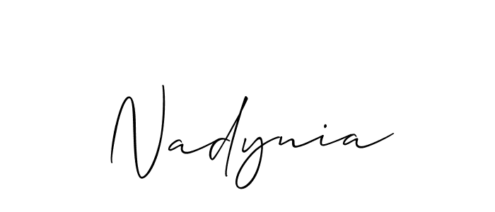 See photos of Nadynia official signature by Spectra . Check more albums & portfolios. Read reviews & check more about Allison_Script font. Nadynia signature style 2 images and pictures png