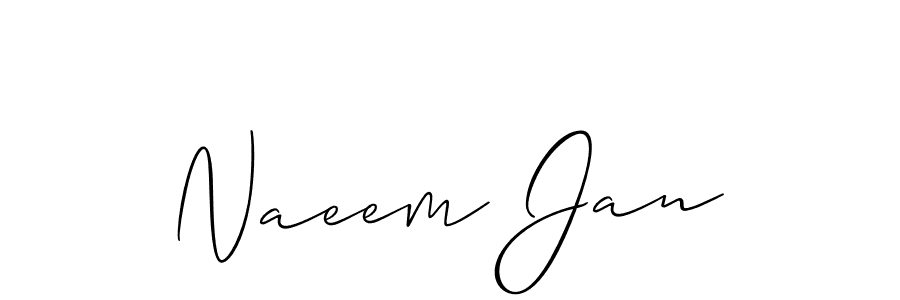 Also You can easily find your signature by using the search form. We will create Naeem Jan name handwritten signature images for you free of cost using Allison_Script sign style. Naeem Jan signature style 2 images and pictures png