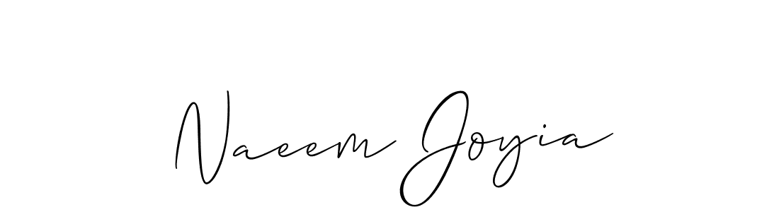 if you are searching for the best signature style for your name Naeem Joyia. so please give up your signature search. here we have designed multiple signature styles  using Allison_Script. Naeem Joyia signature style 2 images and pictures png
