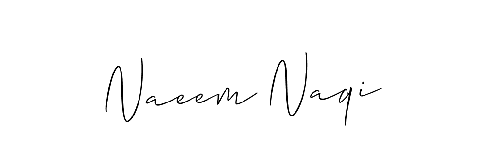 How to make Naeem Naqi signature? Allison_Script is a professional autograph style. Create handwritten signature for Naeem Naqi name. Naeem Naqi signature style 2 images and pictures png