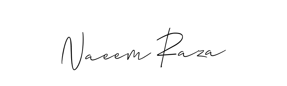 It looks lik you need a new signature style for name Naeem Raza. Design unique handwritten (Allison_Script) signature with our free signature maker in just a few clicks. Naeem Raza signature style 2 images and pictures png