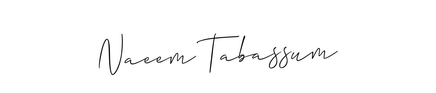 Also You can easily find your signature by using the search form. We will create Naeem Tabassum name handwritten signature images for you free of cost using Allison_Script sign style. Naeem Tabassum signature style 2 images and pictures png