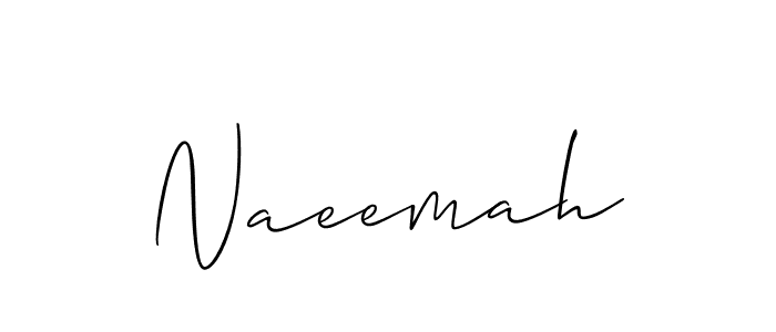 Create a beautiful signature design for name Naeemah. With this signature (Allison_Script) fonts, you can make a handwritten signature for free. Naeemah signature style 2 images and pictures png