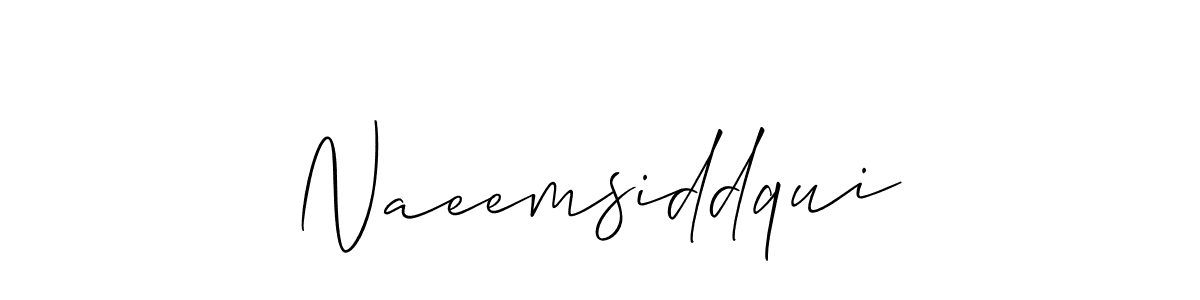 Create a beautiful signature design for name Naeemsiddqui. With this signature (Allison_Script) fonts, you can make a handwritten signature for free. Naeemsiddqui signature style 2 images and pictures png