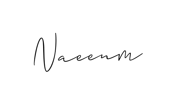 How to make Naeenm name signature. Use Allison_Script style for creating short signs online. This is the latest handwritten sign. Naeenm signature style 2 images and pictures png