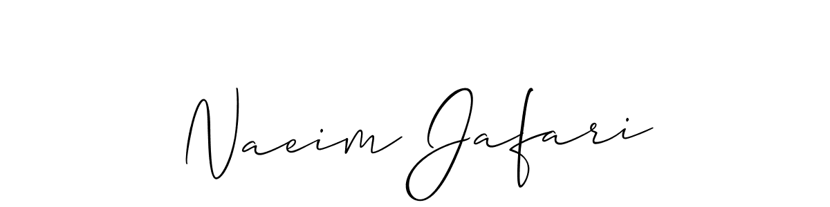 Naeim Jafari stylish signature style. Best Handwritten Sign (Allison_Script) for my name. Handwritten Signature Collection Ideas for my name Naeim Jafari. Naeim Jafari signature style 2 images and pictures png