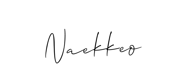 Naekkeo stylish signature style. Best Handwritten Sign (Allison_Script) for my name. Handwritten Signature Collection Ideas for my name Naekkeo. Naekkeo signature style 2 images and pictures png
