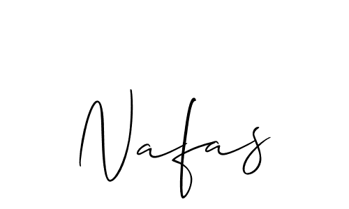 Nafas stylish signature style. Best Handwritten Sign (Allison_Script) for my name. Handwritten Signature Collection Ideas for my name Nafas. Nafas signature style 2 images and pictures png