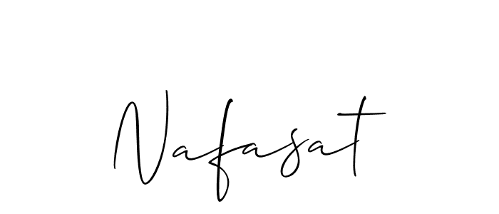 How to Draw Nafasat signature style? Allison_Script is a latest design signature styles for name Nafasat. Nafasat signature style 2 images and pictures png