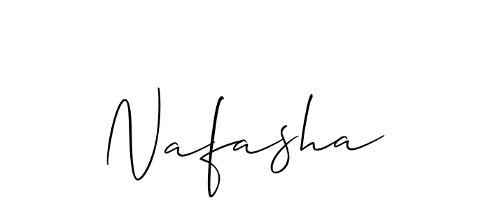 Best and Professional Signature Style for Nafasha. Allison_Script Best Signature Style Collection. Nafasha signature style 2 images and pictures png