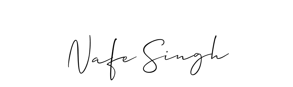 You should practise on your own different ways (Allison_Script) to write your name (Nafe Singh) in signature. don't let someone else do it for you. Nafe Singh signature style 2 images and pictures png