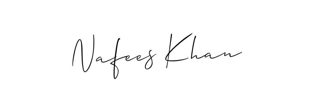 Similarly Allison_Script is the best handwritten signature design. Signature creator online .You can use it as an online autograph creator for name Nafees Khan. Nafees Khan signature style 2 images and pictures png