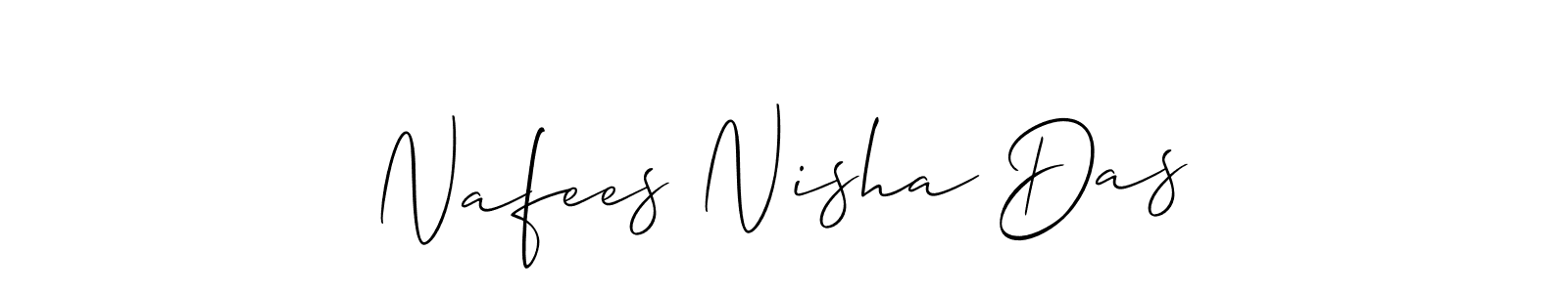 Similarly Allison_Script is the best handwritten signature design. Signature creator online .You can use it as an online autograph creator for name Nafees Nisha Das. Nafees Nisha Das signature style 2 images and pictures png