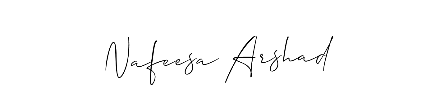Here are the top 10 professional signature styles for the name Nafeesa Arshad. These are the best autograph styles you can use for your name. Nafeesa Arshad signature style 2 images and pictures png