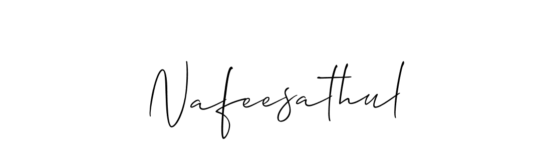 It looks lik you need a new signature style for name Nafeesathul. Design unique handwritten (Allison_Script) signature with our free signature maker in just a few clicks. Nafeesathul signature style 2 images and pictures png