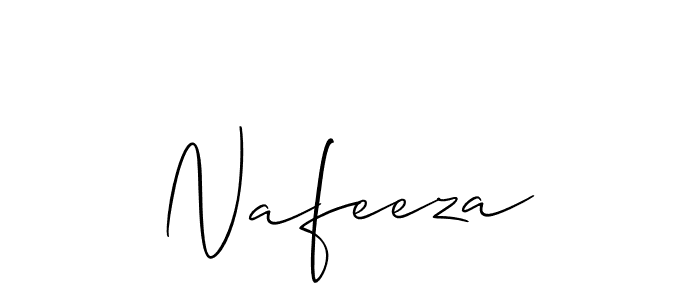 if you are searching for the best signature style for your name Nafeeza. so please give up your signature search. here we have designed multiple signature styles  using Allison_Script. Nafeeza signature style 2 images and pictures png