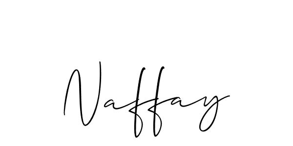Naffay stylish signature style. Best Handwritten Sign (Allison_Script) for my name. Handwritten Signature Collection Ideas for my name Naffay. Naffay signature style 2 images and pictures png