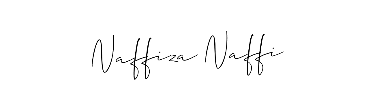 Naffiza Naffi stylish signature style. Best Handwritten Sign (Allison_Script) for my name. Handwritten Signature Collection Ideas for my name Naffiza Naffi. Naffiza Naffi signature style 2 images and pictures png