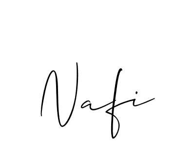 Similarly Allison_Script is the best handwritten signature design. Signature creator online .You can use it as an online autograph creator for name Nafi. Nafi signature style 2 images and pictures png