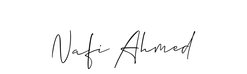 You should practise on your own different ways (Allison_Script) to write your name (Nafi Ahmed) in signature. don't let someone else do it for you. Nafi Ahmed signature style 2 images and pictures png