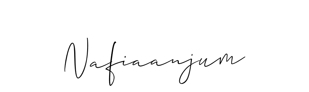 Use a signature maker to create a handwritten signature online. With this signature software, you can design (Allison_Script) your own signature for name Nafiaanjum. Nafiaanjum signature style 2 images and pictures png