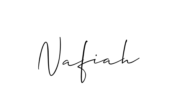 How to make Nafiah signature? Allison_Script is a professional autograph style. Create handwritten signature for Nafiah name. Nafiah signature style 2 images and pictures png