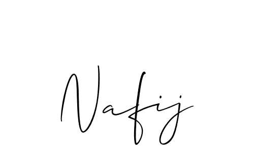 How to make Nafij name signature. Use Allison_Script style for creating short signs online. This is the latest handwritten sign. Nafij signature style 2 images and pictures png