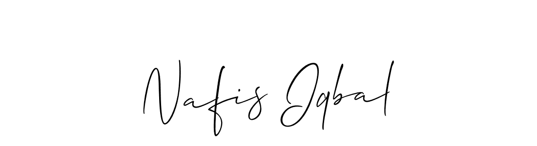 Nafis Iqbal stylish signature style. Best Handwritten Sign (Allison_Script) for my name. Handwritten Signature Collection Ideas for my name Nafis Iqbal. Nafis Iqbal signature style 2 images and pictures png