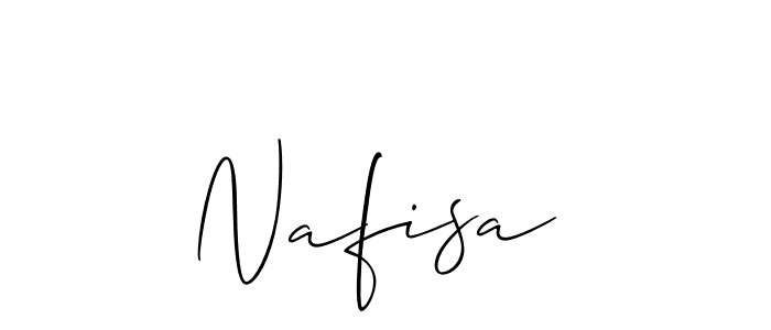 Create a beautiful signature design for name Nafisa . With this signature (Allison_Script) fonts, you can make a handwritten signature for free. Nafisa  signature style 2 images and pictures png