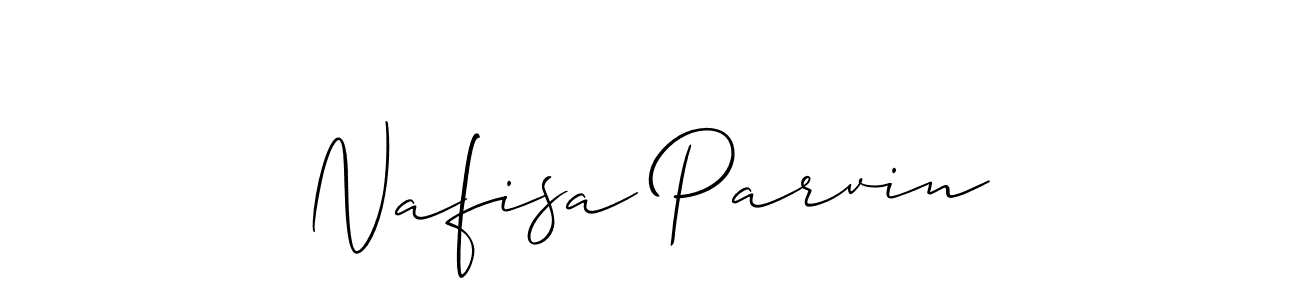 It looks lik you need a new signature style for name Nafisa Parvin. Design unique handwritten (Allison_Script) signature with our free signature maker in just a few clicks. Nafisa Parvin signature style 2 images and pictures png