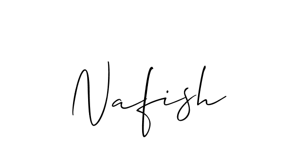 You should practise on your own different ways (Allison_Script) to write your name (Nafish) in signature. don't let someone else do it for you. Nafish signature style 2 images and pictures png