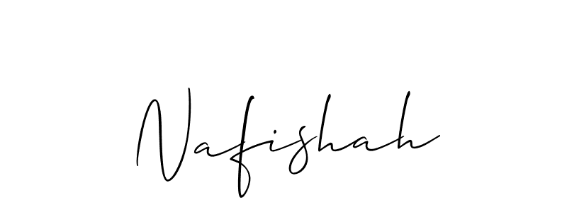 It looks lik you need a new signature style for name Nafishah. Design unique handwritten (Allison_Script) signature with our free signature maker in just a few clicks. Nafishah signature style 2 images and pictures png