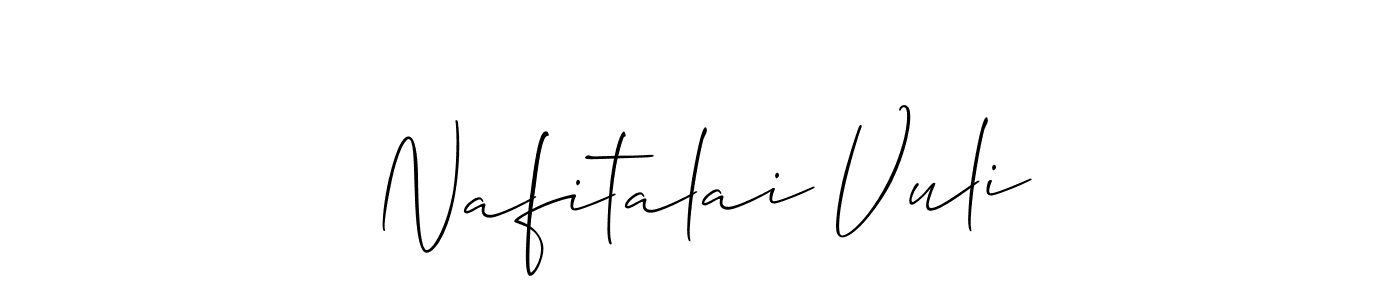 Similarly Allison_Script is the best handwritten signature design. Signature creator online .You can use it as an online autograph creator for name Nafitalai Vuli. Nafitalai Vuli signature style 2 images and pictures png