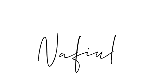 if you are searching for the best signature style for your name Nafiul. so please give up your signature search. here we have designed multiple signature styles  using Allison_Script. Nafiul signature style 2 images and pictures png