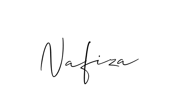 Also we have Nafiza name is the best signature style. Create professional handwritten signature collection using Allison_Script autograph style. Nafiza signature style 2 images and pictures png