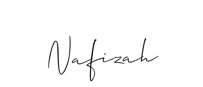 if you are searching for the best signature style for your name Nafizah. so please give up your signature search. here we have designed multiple signature styles  using Allison_Script. Nafizah signature style 2 images and pictures png