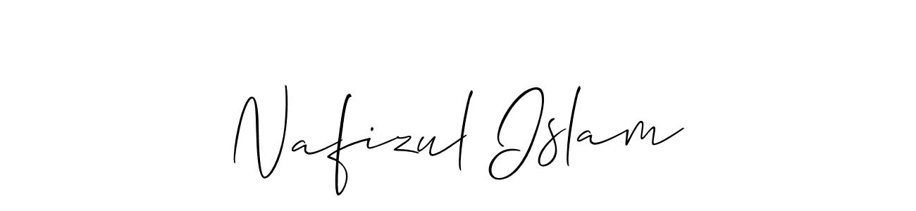 Allison_Script is a professional signature style that is perfect for those who want to add a touch of class to their signature. It is also a great choice for those who want to make their signature more unique. Get Nafizul Islam name to fancy signature for free. Nafizul Islam signature style 2 images and pictures png