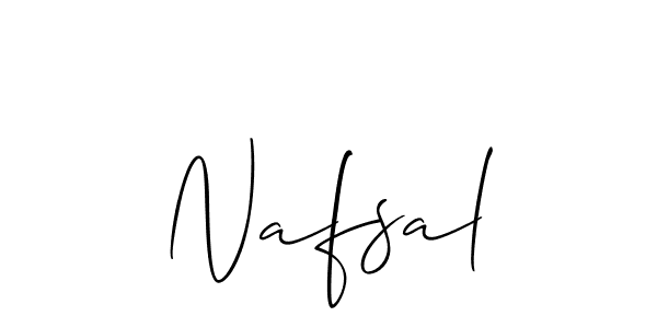 How to make Nafsal name signature. Use Allison_Script style for creating short signs online. This is the latest handwritten sign. Nafsal signature style 2 images and pictures png