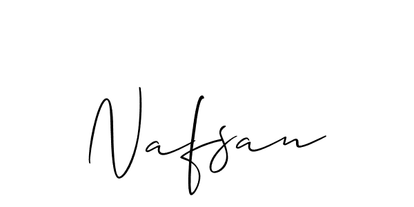 Nafsan stylish signature style. Best Handwritten Sign (Allison_Script) for my name. Handwritten Signature Collection Ideas for my name Nafsan. Nafsan signature style 2 images and pictures png