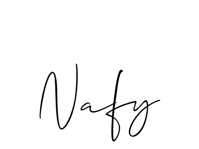 You should practise on your own different ways (Allison_Script) to write your name (Nafy) in signature. don't let someone else do it for you. Nafy signature style 2 images and pictures png
