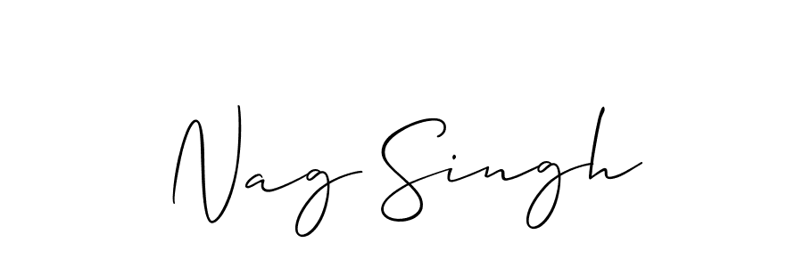 if you are searching for the best signature style for your name Nag Singh. so please give up your signature search. here we have designed multiple signature styles  using Allison_Script. Nag Singh signature style 2 images and pictures png