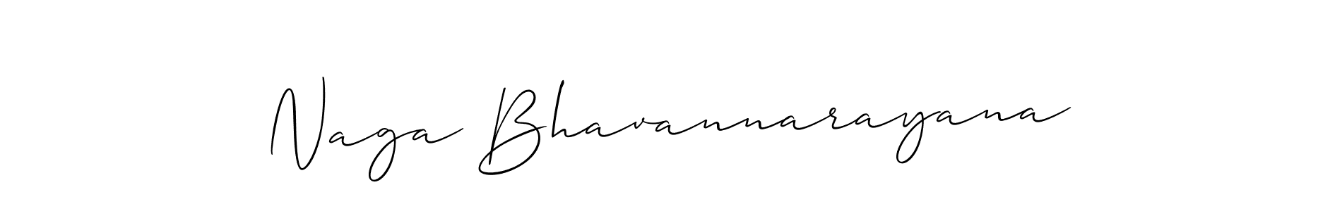 How to make Naga Bhavannarayana signature? Allison_Script is a professional autograph style. Create handwritten signature for Naga Bhavannarayana name. Naga Bhavannarayana signature style 2 images and pictures png
