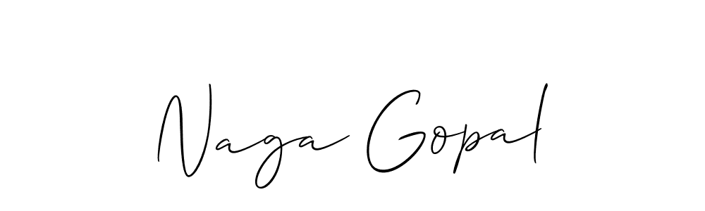 Naga Gopal stylish signature style. Best Handwritten Sign (Allison_Script) for my name. Handwritten Signature Collection Ideas for my name Naga Gopal. Naga Gopal signature style 2 images and pictures png