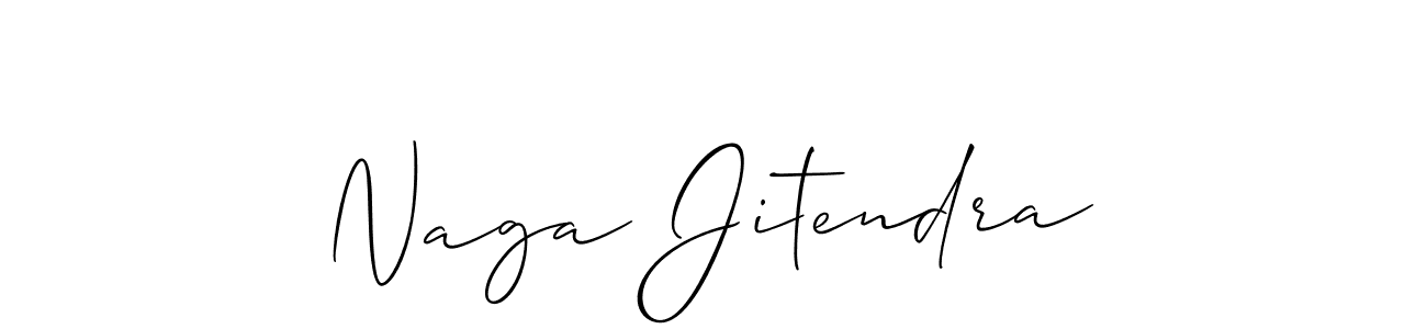 Best and Professional Signature Style for Naga Jitendra. Allison_Script Best Signature Style Collection. Naga Jitendra signature style 2 images and pictures png