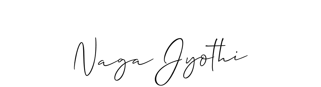 Use a signature maker to create a handwritten signature online. With this signature software, you can design (Allison_Script) your own signature for name Naga Jyothi. Naga Jyothi signature style 2 images and pictures png