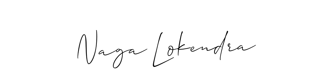 Make a beautiful signature design for name Naga Lokendra. With this signature (Allison_Script) style, you can create a handwritten signature for free. Naga Lokendra signature style 2 images and pictures png