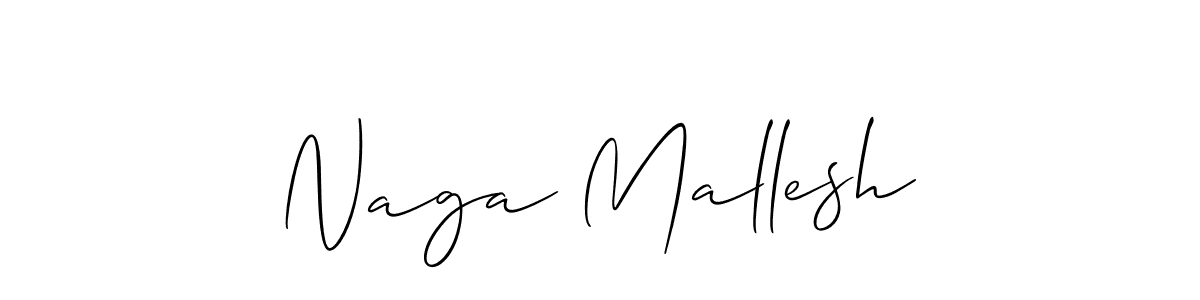 Allison_Script is a professional signature style that is perfect for those who want to add a touch of class to their signature. It is also a great choice for those who want to make their signature more unique. Get Naga Mallesh name to fancy signature for free. Naga Mallesh signature style 2 images and pictures png