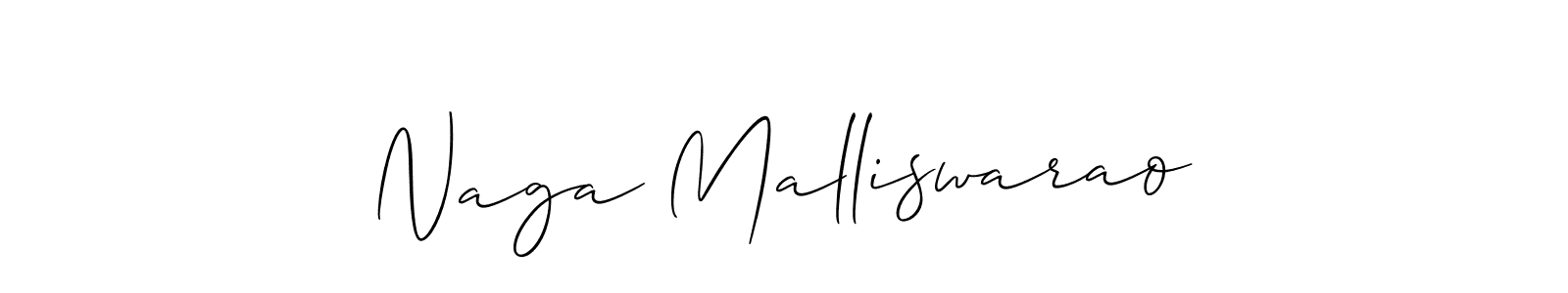 Make a beautiful signature design for name Naga Malliswarao. With this signature (Allison_Script) style, you can create a handwritten signature for free. Naga Malliswarao signature style 2 images and pictures png