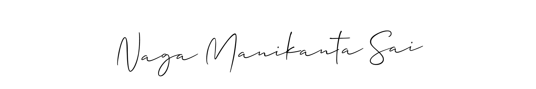 if you are searching for the best signature style for your name Naga Manikanta Sai. so please give up your signature search. here we have designed multiple signature styles  using Allison_Script. Naga Manikanta Sai signature style 2 images and pictures png