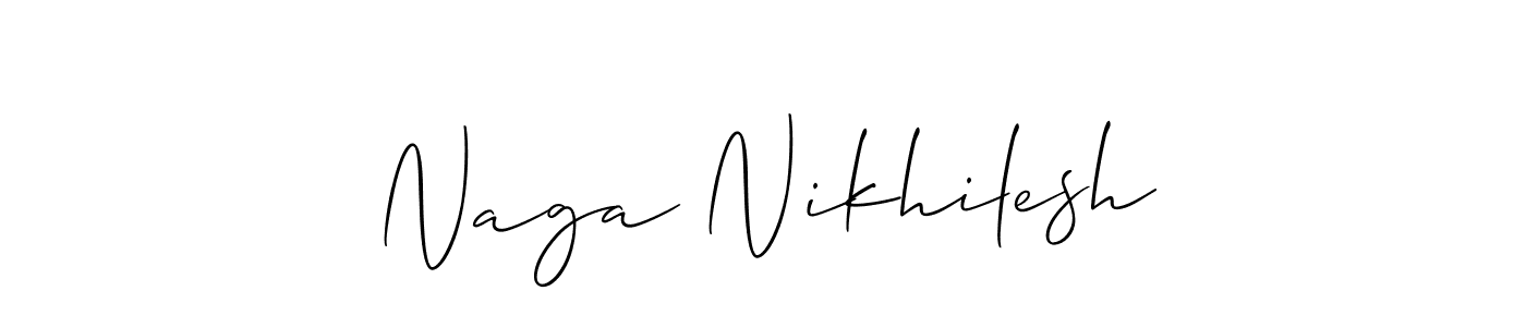 See photos of Naga Nikhilesh official signature by Spectra . Check more albums & portfolios. Read reviews & check more about Allison_Script font. Naga Nikhilesh signature style 2 images and pictures png